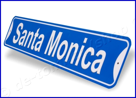 TARGA SANTA MONICA (12,5X60,5 cm) TARGA SANTA MONICA (12,5X60,5 cm)